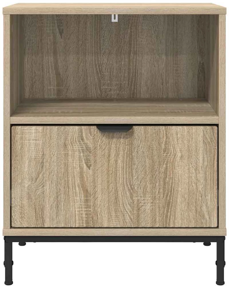 vidaXL Κομοδίνα 2 pcs Sonoma Δρυς 49 x 36 x 61 εκ Επεξεργασμένο ξύλο