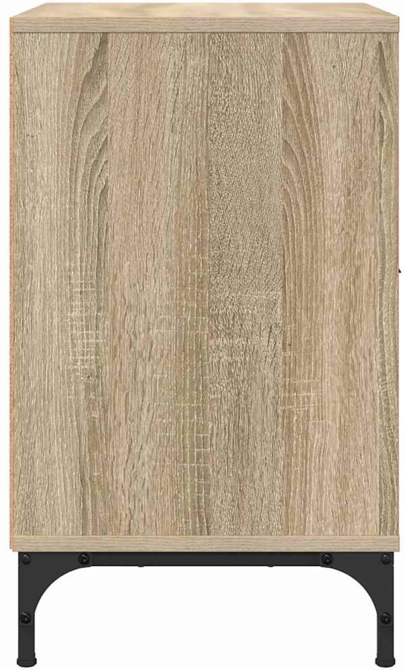 vidaXL Κομοδίνα 2 pcs Sonoma Δρυς 49 x 36 x 61 εκ Επεξεργασμένο ξύλο
