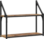 vidaXL Ράφι Τοίχου Παλαιό ξύλο 60 x 21 x 51 cm Επεξεργασμένο ξύλο