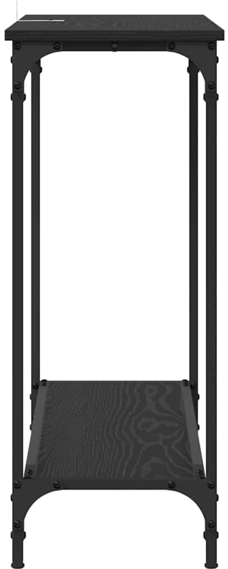 vidaXL Τραπέζι κονσόλας με ράφι Μαύρη δρυς 101 x 30.5 x 75 εκ