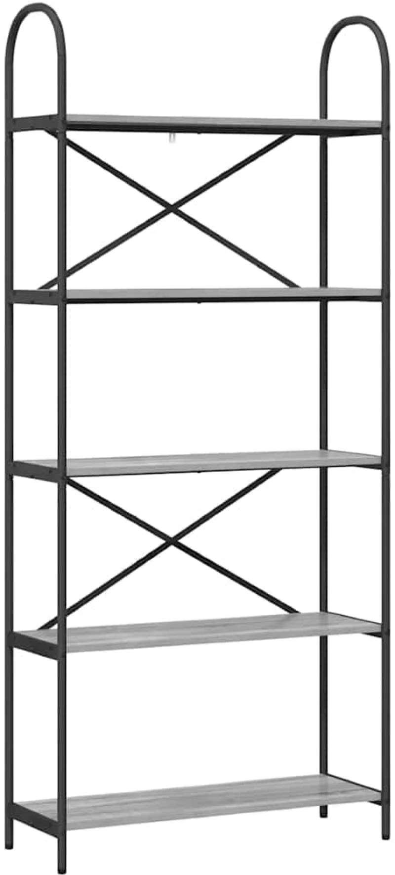 vidaXL Ράφι Βιβλίων Γκρι sonoma 80 x 30 x 183 εκ Επεξεργασμένο ξύλο