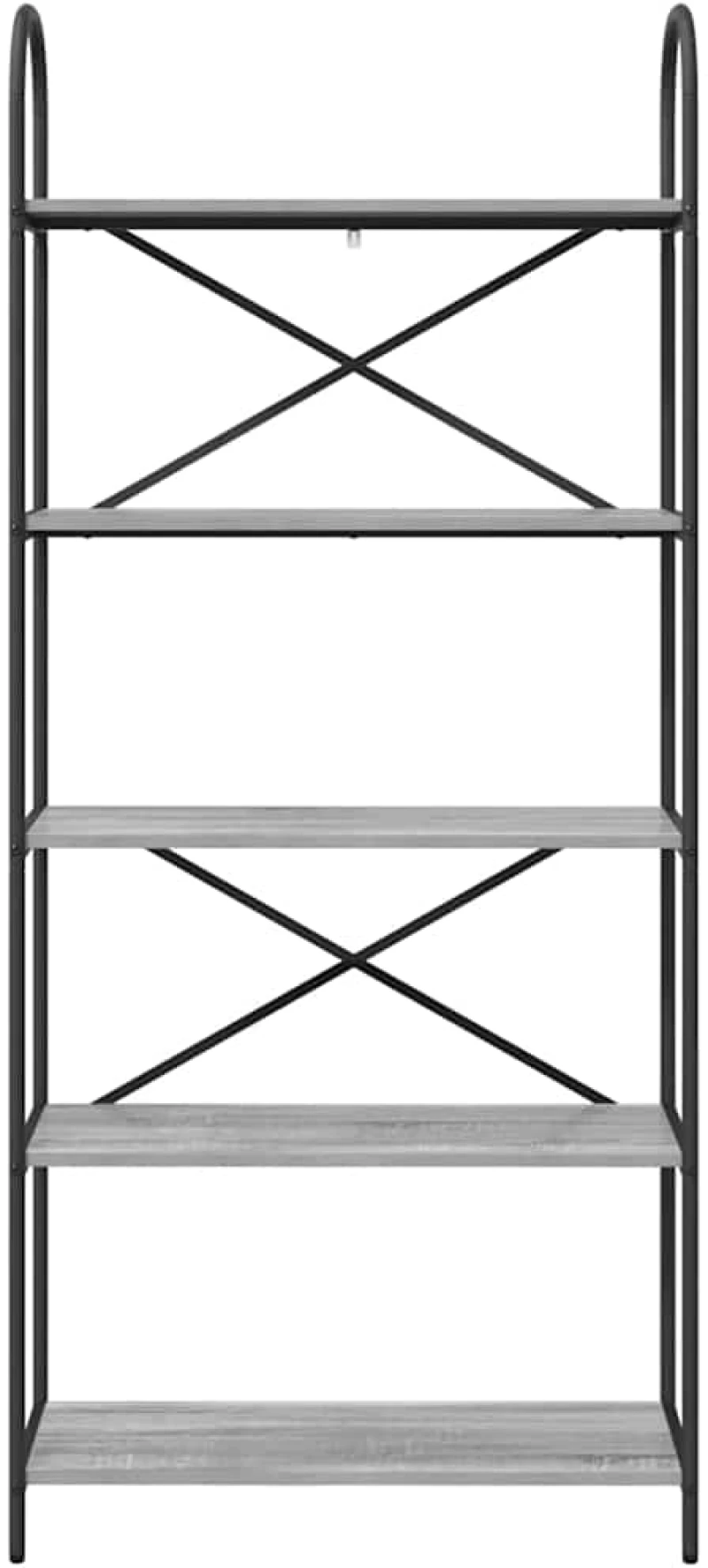 vidaXL Ράφι Βιβλίων Γκρι sonoma 80 x 30 x 183 εκ Επεξεργασμένο ξύλο