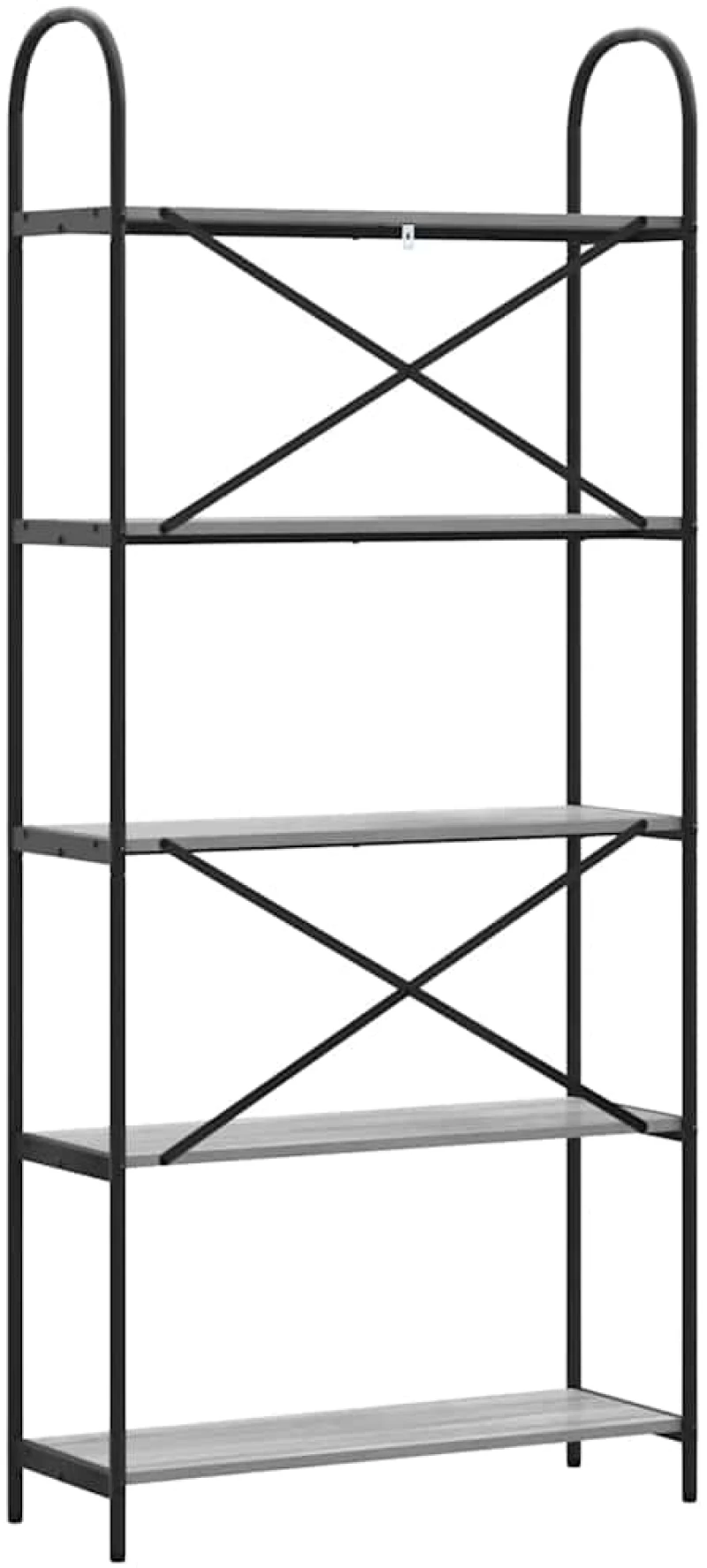 vidaXL Ράφι Βιβλίων Γκρι sonoma 80 x 30 x 183 εκ Επεξεργασμένο ξύλο