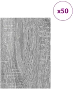 vidaXL Διακοσμητικά Πάνελ 50 pcs Γκρι sonoma 21 x 30 x 0.3 εκ