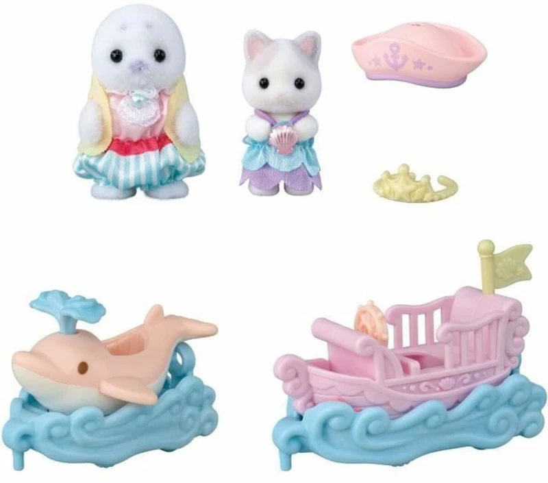Playset Sylvanian Families Amusement Park Ride - Ride the Waves Πολύχρωμο