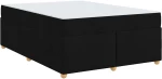 vidaXL Σκελετός Κρεβατιού με στρώμα Μαύρο 160 x 200 cm ύφασμα