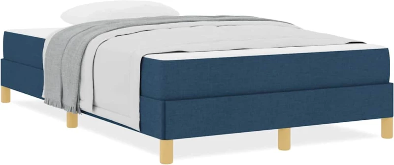vidaXL Κρεβάτι με ελατήρια Μπλε και Καφέ 120 x 190 cm