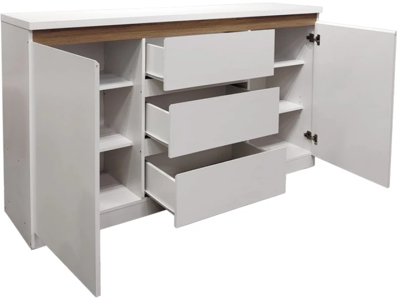 Μπουφές Chiemo pakoworld σε φυσική απόχρωση 160x40x93.6εκ