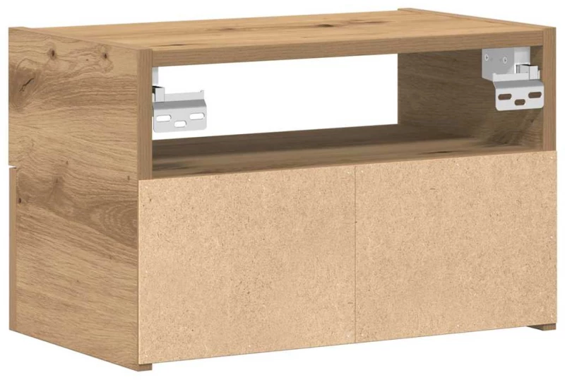 vidaXL Κομοδίνο Επιτοίχιο Αρτισιανή Δρυς 45x26x28,5 εκ.