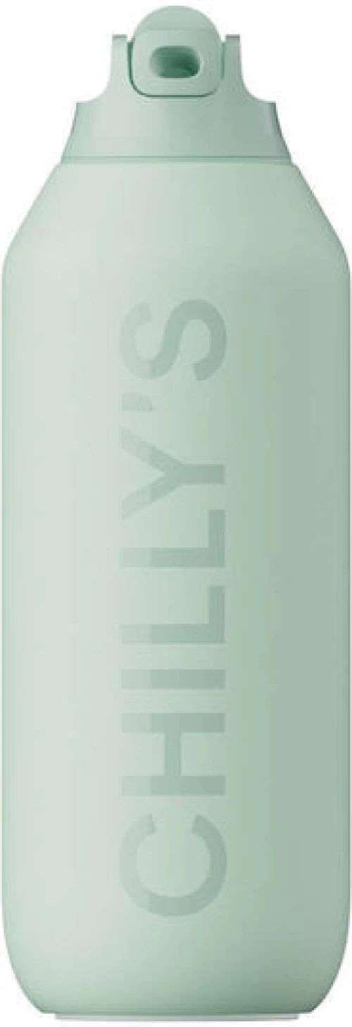 Chillys | Series2 Flip Ανοξείδωτο Θερμός με Καλαμάκι Lichen Green | 500ml