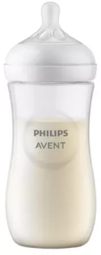 Avent | πλαστικό μπιμπερό natural response 3m+  ( scy906/01 )  330ml | 1τμχ
