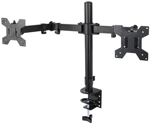 Βάση Οθόνης διπλή γραφείου 10- 27 μαύρη W018