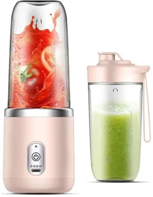 Mini Φορητό Πολυλειτουργικό Μπλέντερ 40W με 2 Δοχεία 0.3L - Arrango  AR48887 -Ροζ