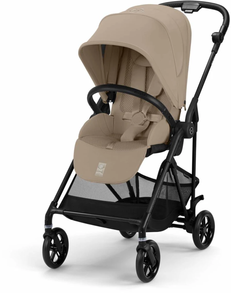 Cybex Καρότσι Melio Carbon, Almond Beige