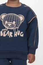 Joyce Παιδικό Σετ Φόρμας Bear Ηug, Μπλέ