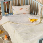 Κουβέρτα Βρεφική Notte 00 Ecru Kentia Κούνιας 100x140cm Πολυέστερ