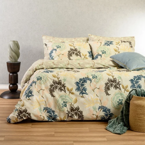 Σεντόνια Alessandro Με Λάστιχο (Σετ 4τμχ) Blue Melinen Διπλό 150x232cm 100% Βαμβάκι