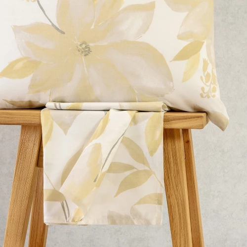 Κατωσέντονο Giulia Με Λάστιχο (Σετ 2τμχ) Ochre Melinen Ημίδιπλο 120x232cm Βαμβάκι-Πολυέστερ