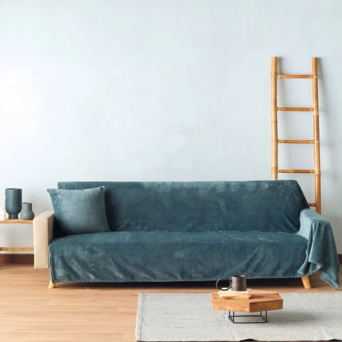 Ριχτάρι Sydney 07 Petrol Kentia Πολυθρόνα 130x180cm Πολυέστερ