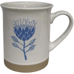 Κούπα Ydra 028874 10x10x12cm Beige-Blue Πηλός