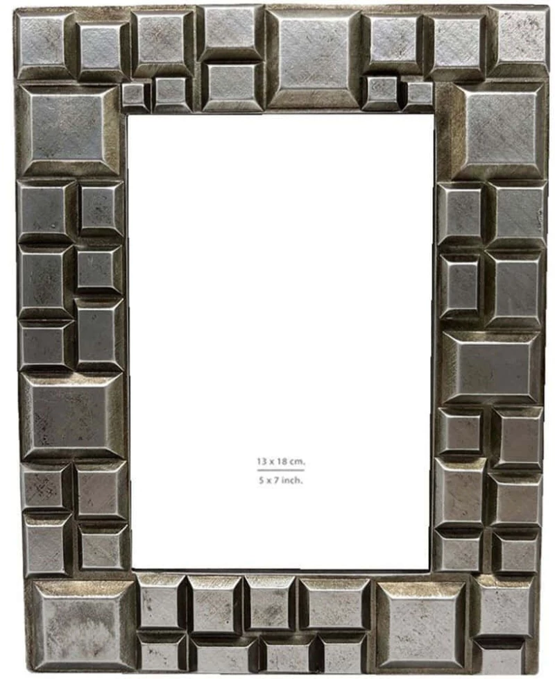 Κορνίζα Kevan 031150 13x18cm Silver Γυαλί,Polyresin
