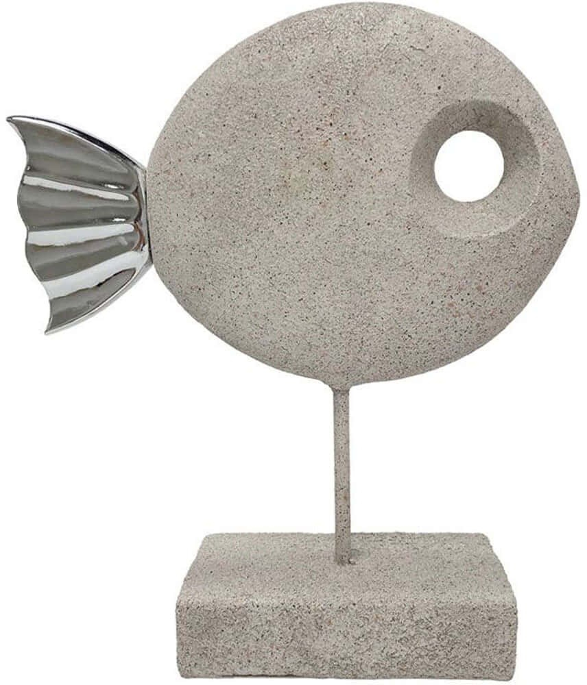 Διακοσμητικό Ψάρι Cernia 034155 27,8x9,8x33,6cm Beige Πολυρεσίνη