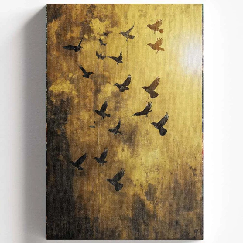 Πίνακας Καμβάς 528LSR1286 80x120cm Multi Wallity Κάθετοι Ξύλο, Καμβάς