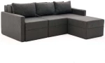 Καναπές - Κρεβάτι Γωνιακός Saros 825BLC5272 230x180x72cm Anthracite