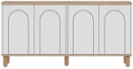 Μπουφές Fayron 327ODS1353 150x36x73cm Oak-White Μοριοσανίδα, Μελαμίνη