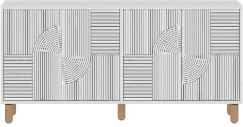 Μπουφές Desso 327ODS1356 150x36x73cm White Μοριοσανίδα, Μελαμίνη