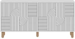 Μπουφές Desso 327ODS1356 150x36x73cm White Μοριοσανίδα, Μελαμίνη
