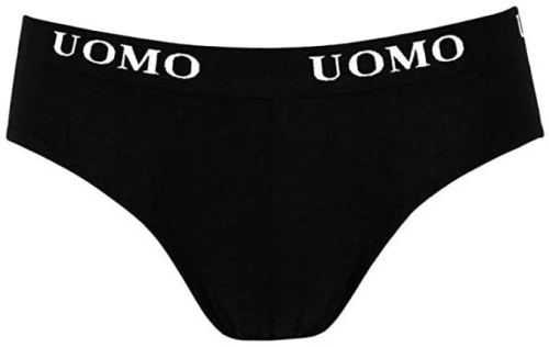 Uomo Ανδρικό Σλιπ Μαύρο 3Pack