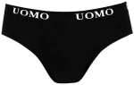 Uomo Ανδρικό Σλιπ Μαύρο 3Pack