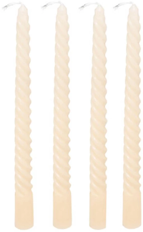 Κεριά εκρού σετ4/25cm