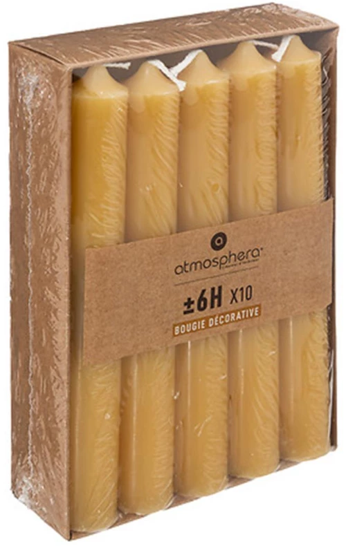 Κερί κηροπήγιο 16εκ.  κίτρινο  σ/10