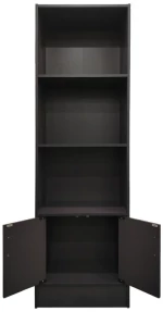 Βιβλιοθήκη Tekaro I pakoworld σε ανθρακί απόχρωση 57x33x180εκ