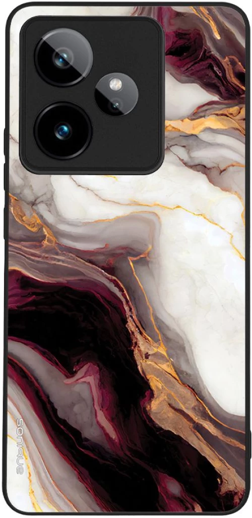 Θήκη Sonique Marble Series για Realme GT 7 5G / Realme GT 7T 5G Μπορντώ