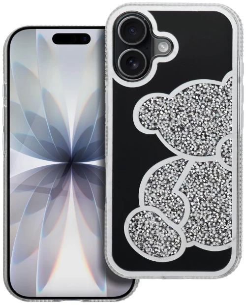 Teddy Bear Case For Iphone 17 Silver