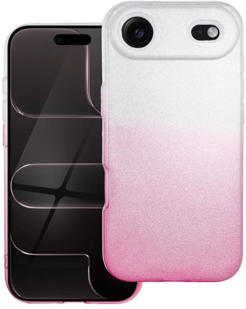 Shining Case For Iphone 17 Air Transparent Pink