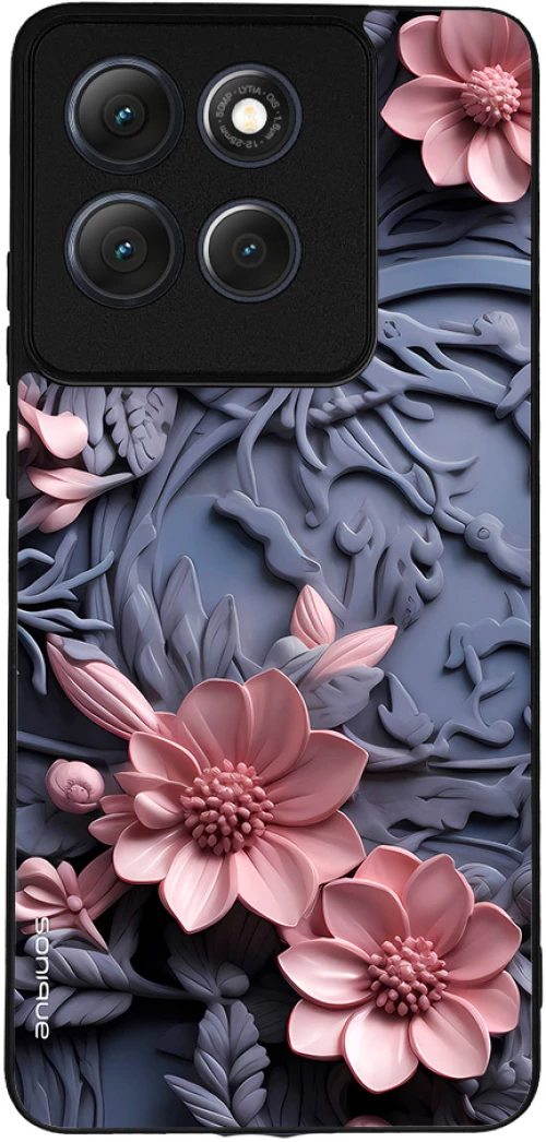 Θήκη Sonique 3D Flower Series για Motorola Moto G86 5G Ροζ 02