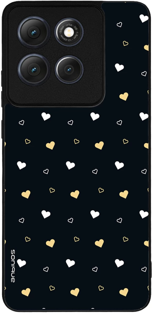 Θήκη Sonique Heart Series για Motorola Moto G86 5G Μαύρο 01