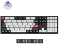 Keychron Q6 HE (Q6H-M1) QMK Wireless Custom Hall Effect Keyboard Purple Switch 100% US Layout