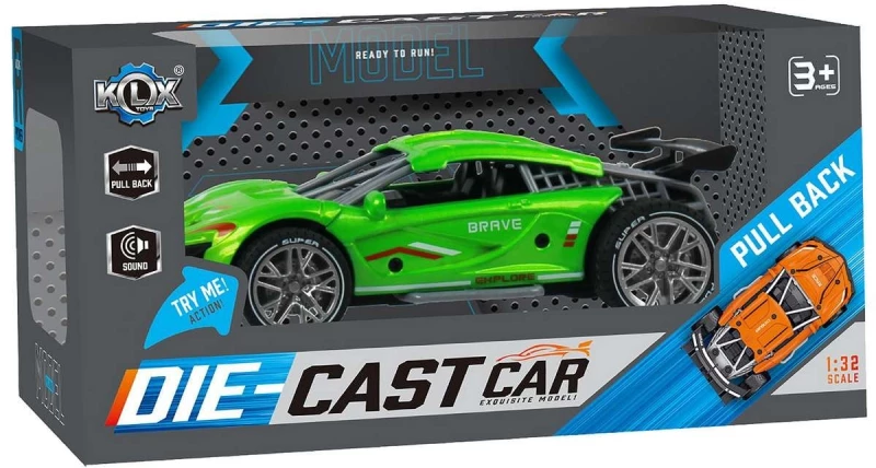 KLX Toys - Pull Back w. Sound - Green (534672) / Toys