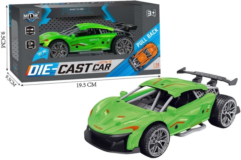 KLX Toys - Pull Back w. Sound - Green (534672) / Toys