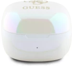 Guess Bluetooth headphones GUTWSJ144ESH TWS + docking station white/white Iridescent 4G Printed Logo