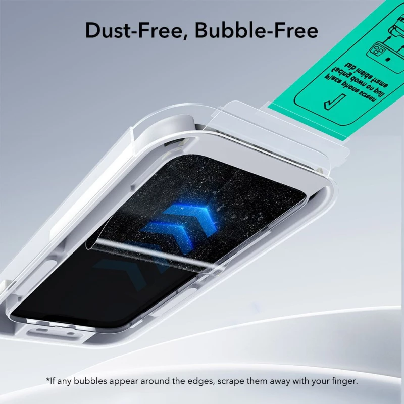 ESR UltraFit Tempered Glass 2-pack for iPhone 16 Pro / 17 - transparent