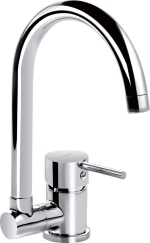 Kitchen faucet with foldable spout