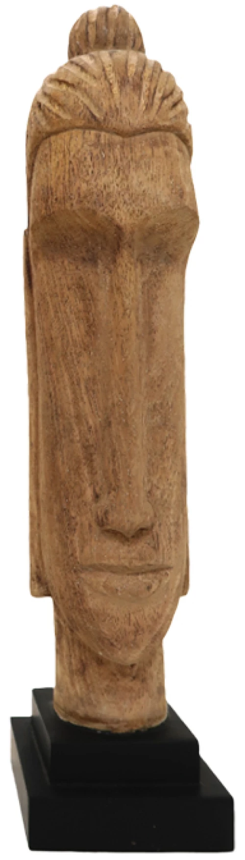 Προτομή βούδας Dran Inart φυσικό μάνγο ξύλο 12x12x52εκ 312-000021