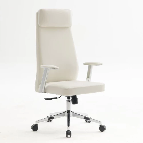 BF8800 Πολυθρόνα Γραφείου Διευθυντή, Pu Άσπρο, Βάση &