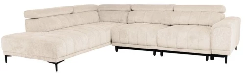 MASSIMO Καναπές Δεξιά Γωνία Ηλεκτρικά Συρόμενα Καθίσματα, Ύφασμα Water Repellent Μπεζ